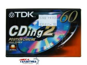 TDK КАССЕТА АУДИО CDING2 60 TYPE II CHROME